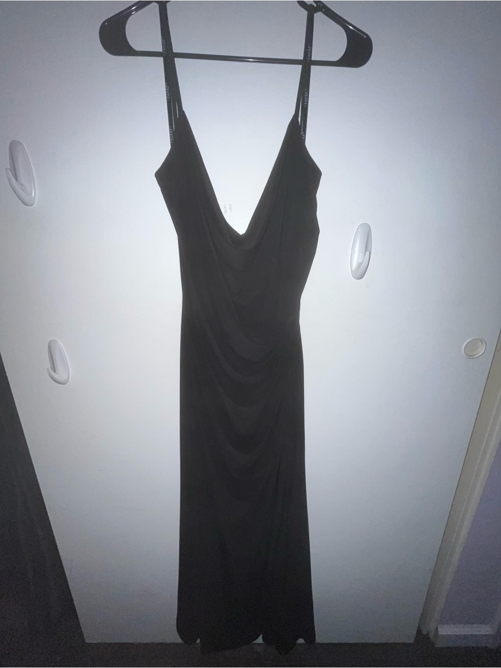 Laundry By Shelli Segal Black Backless Cowl Slip Dress